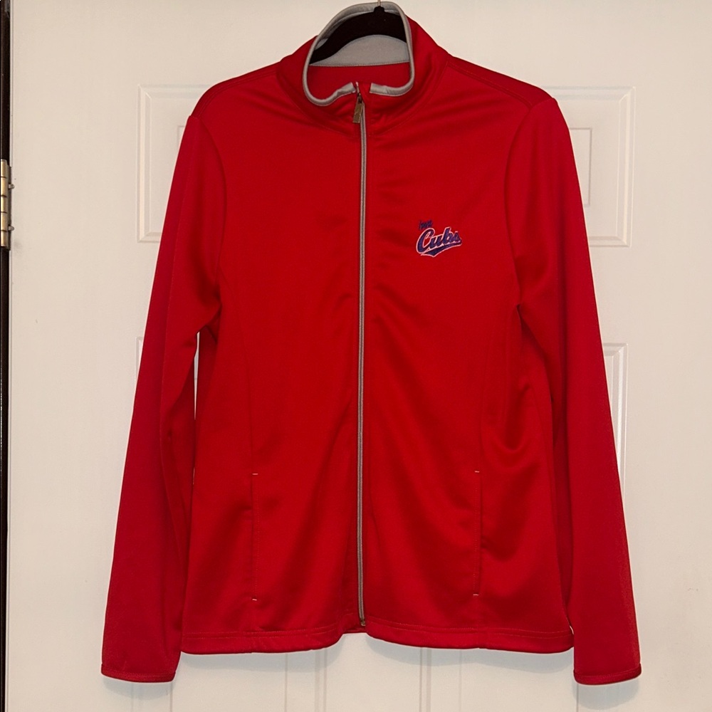 Antigua Iowa Cubs Baseball Thermal Full Zip Jacket L Red Performance Outdoor